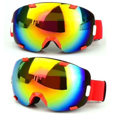China Gafas de esquí con protección UV y cobertura completa de la cara con doble lente de espejo PC proveedor