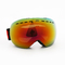 Esquí Google PC Espejo Lente bloquea gafas de nieve UV cambio fácil para la miopía Lente proveedor