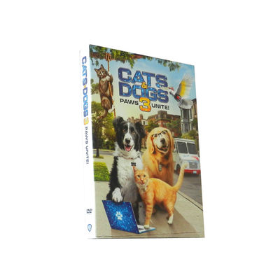 ¡La película de encargo de América de los sistemas de la caja del DVD los gatos y los perros de la serie completa 3 patas une! proveedor