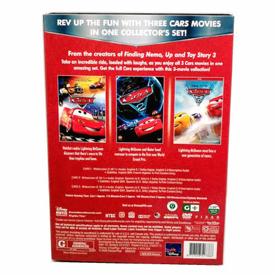 Película de encargo de América de los sistemas de la caja del DVD los coches 1-3 de la serie completa 3 disco de la colección 3 del DVD de la película proveedor