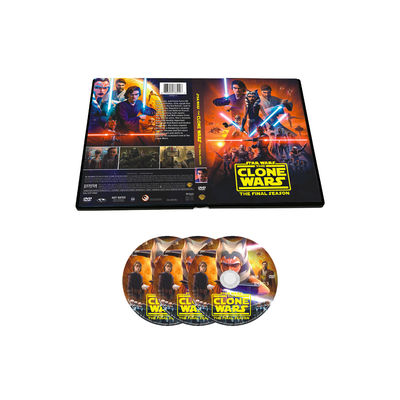 Película de encargo de América de los sistemas de la caja del DVD la serie completa Star Wars: Las guerras de la copia sazonan 7 proveedor