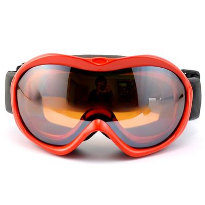 Esquí Google PC Mirror Lens Gafas de nieve dobles curvas con marco completo Gafas de equipo de esquí Gafas de esquí al aire libre doble antifo