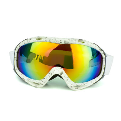 Esquí Google PC Mirror Lens Gafas de nieve dobles curvas con marco completo Gafas de equipo de esquí Gafas de esquí al aire libre doble antifo
