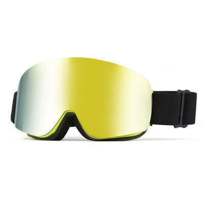 Esquí Google PC Mirror Lens Gafas de nieve dobles curvas con marco completo Gafas de equipo de esquí Gafas de esquí al aire libre doble antifo